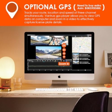 Vantrue N4 3 Channel Dash Cam with Night Vision