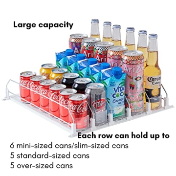 Baraiser Fridge Drink Organizer - Self-Pushing Design