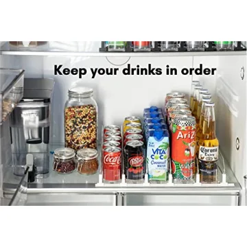 Baraiser Fridge Drink Organizer - Self-Pushing Design