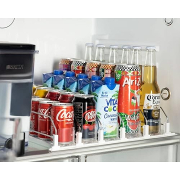 Baraiser Fridge Drink Organizer - Self-Pushing Design