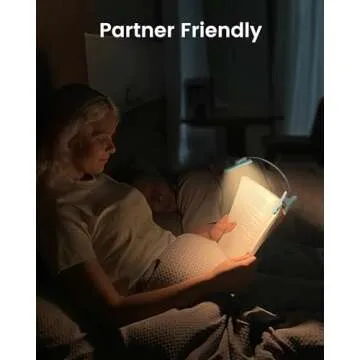 Glocusent Rotatable Book Light for Reading in Bed, 22 LEDs Reading Light with Stepless Dimming & Color Changing, Rechargeable Clip on Book Light with Timer, 1000mAh & Up to 100hrs, Book Lovers Gift