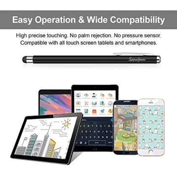 Stylus Pens for Touch Screens, StylusHome 6 Pack High Precision Capacitive Stylus for iPad iPhone Tablets Samsung Galaxy All Universal Touch Screen Devices