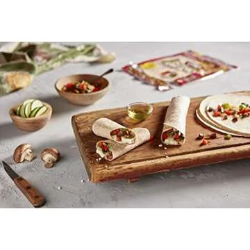 Olé Xtreme Wellness® High Fiber | 8" Flour Tortillas |Carb Lean |Keto Certified | 12.7 oz.| 8 Count (Pack of 6)