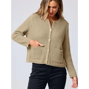 Elegant ANRABESS Women Cardigan for Spring Fashion