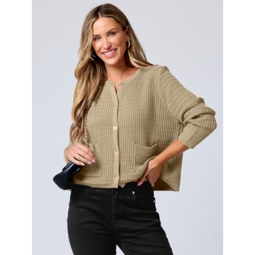 Elegant ANRABESS Women Cardigan for Spring Fashion