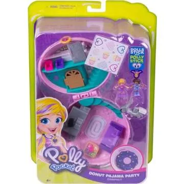 Polly Pocket Playset With 2 Micro Dolls & Accessories