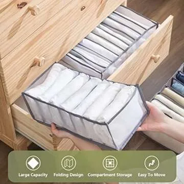 TOOVREN Foldable Clothes Organizer for Neat Space