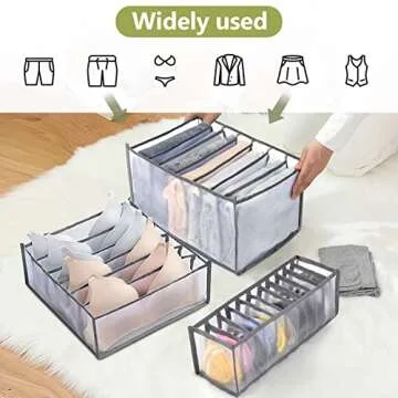 TOOVREN Foldable Clothes Organizer for Neat Space