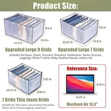 TOOVREN Foldable Clothes Organizer for Neat Space