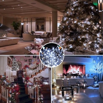 33FT 100 LED Christmas String Lights with Timer