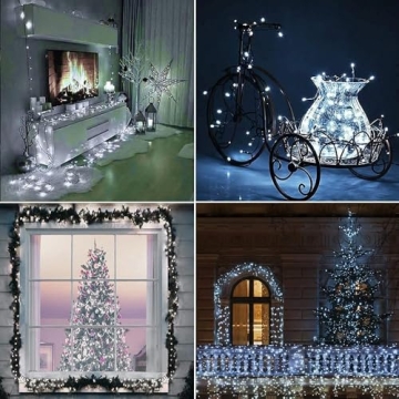 33FT 100 LED Christmas String Lights with Timer