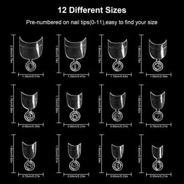 Vcedas 600PCS Short Oval Nails Short Nail Tips Short Half Cover False Nails Oval Shape Acrylic Nail ...