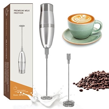 KORCCI Milk Frother Handheld Electric Foam Maker for Coffee