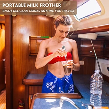 KORCCI Milk Frother Handheld Electric Foam Maker for Coffee