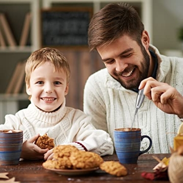 KORCCI Milk Frother Handheld Electric Foam Maker for Coffee