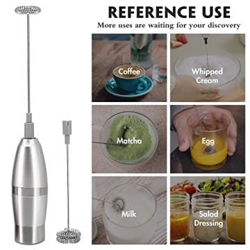 KORCCI Milk Frother Handheld Electric Foam Maker for Coffee
