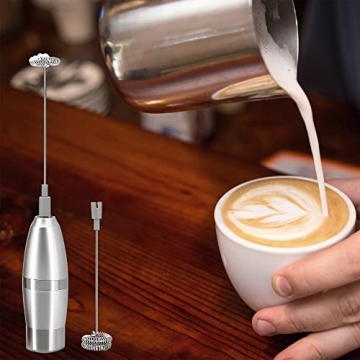 KORCCI Milk Frother Handheld Electric Foam Maker for Coffee