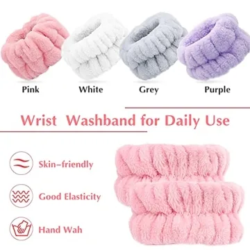 Ganbaro Microfiber Wrist Bands for Effortless Skincare