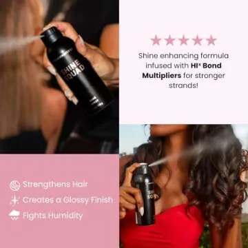 Beachwaver Shine Squad Shine Spray - Lightweight Glossy Finishing Spray for Hair with HiX Vegan Bond Multiplers - Post-Styling High-Gloss Mist for a Smooth Finish & No Frizz (5.5 Fl Oz)