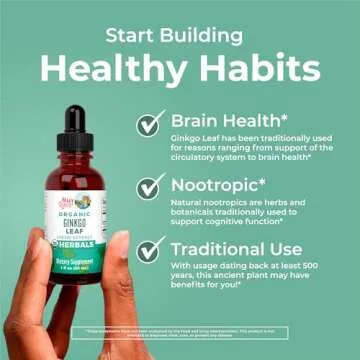 Ginkgo Leaf Liquid Drops for Circulatory & Nervous Health