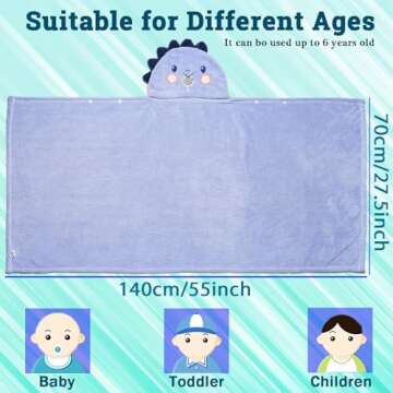 TMIELYBS Toddler Towels - Ultra Soft 2-Pack Hooded Bath Towels for Kids 0-6