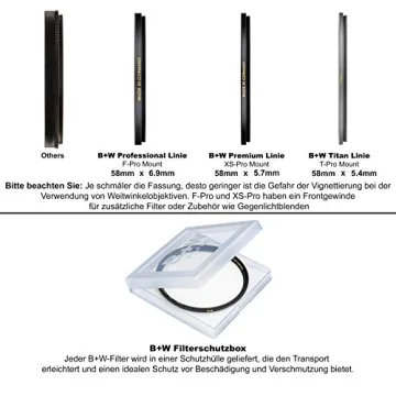 B+W 58mm XS-Pro Clear Filter with Nano Coating