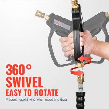 YAMATIC Pressure Washer Short Gun 5000 PSI - Versatile High-Performance Cleaning Tool