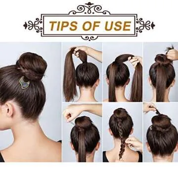 Elegant 6-Piece Metal U Shaped Hair Pins for Women