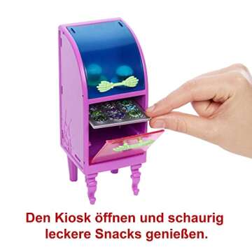 Monster High Playset, The Coffin Bean with Spooky Doll-Sized Cafe Furniture & Coffee Shop Accessories Including Drinks, Snacks & 2 Pets