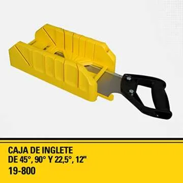 STANLEY Hand Saw with Mitre Box - Ideal for DIY Projects and Crafts