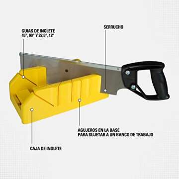STANLEY Hand Saw with Mitre Box, 12-Inch (19-800)