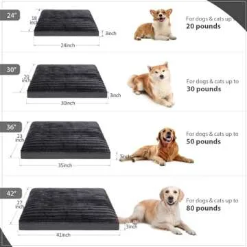 Vonabem Washable Large Dog Bed with Removable Cover