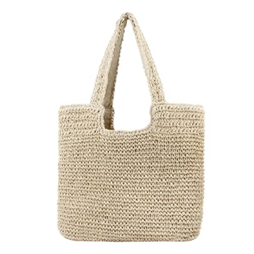 Freie Liebe Straw Beach Bag Women Summer Tote Handbag