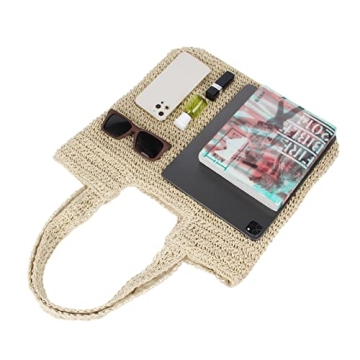 Freie Liebe Straw Beach Bag Women Summer Tote Handbag