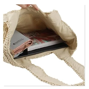 Freie Liebe Straw Beach Bag Women Summer Tote Handbag