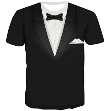 Funny Fake Tuxedo Shirt for Men - Unique Gift Idea