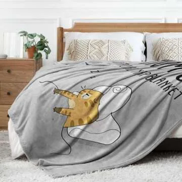 Humorous Cozy Blanket Gift for Mom's Comfort