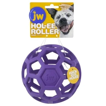 JW Pet Hol-ee Roller Dog Toy Puzzle Ball for Dogs
