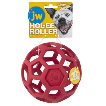 JW Pet Hol-ee Roller Dog Toy Puzzle Ball for Dogs