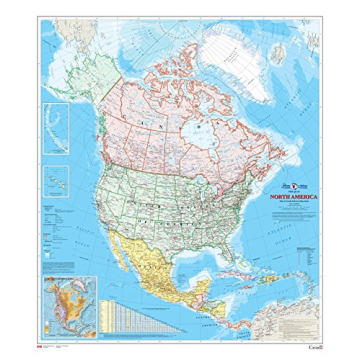 Vibrant North America Wall Map - Perfect for Education and Decor