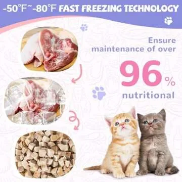 PAWUP Freeze Dried Duck Treats for Cats Dogs, Rawhide Free Freeze-Dried Raw Food Topper, High Protein, Gluten&Grain Free, 4.6oz