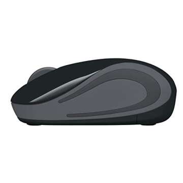 Logitech Wireless Mini Mouse M187 Ultra Portable, 2.4 GHz with USB Receiver, 1000 DPI Optical Tracking, 3-Buttons, PC / Mac / Laptop - Black