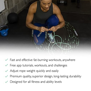 Crossrope Get Lean Set Weighted Jump Rope for Fitness