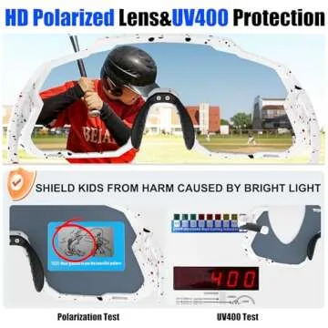 X-TIGER Kids Polarized Sunglasses for Ages 8-14