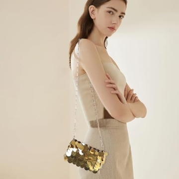 LiotXecd Women's Sparkly Mini Clutch Bag for Events