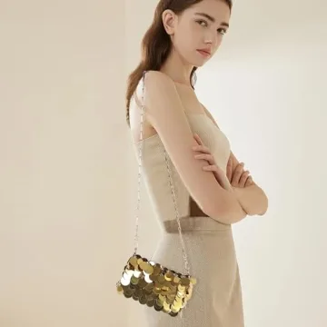 LiotXecd Women's Sparkly Mini Clutch Bag for Events