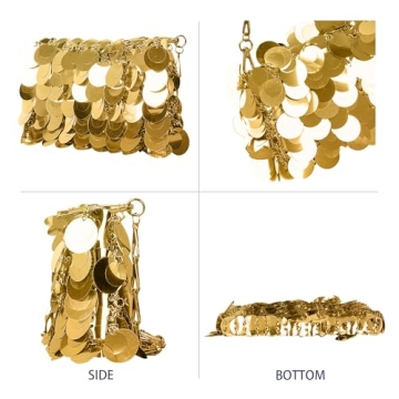 LiotXecd Women's Sparkly Mini Clutch Bag for Events