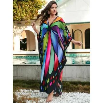 Vibrant Plus Size Kaftan Dress for Stylish Summer Outings