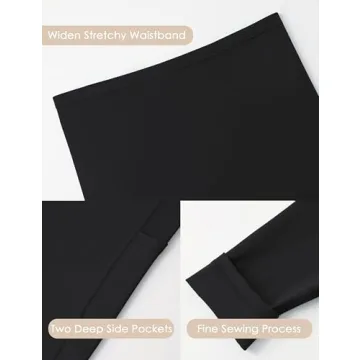 POSHDIVAH Women's Maternity Workout Leggings with Pockets