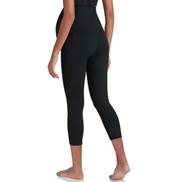 POSHDIVAH Women's Maternity Workout Leggings with Pockets